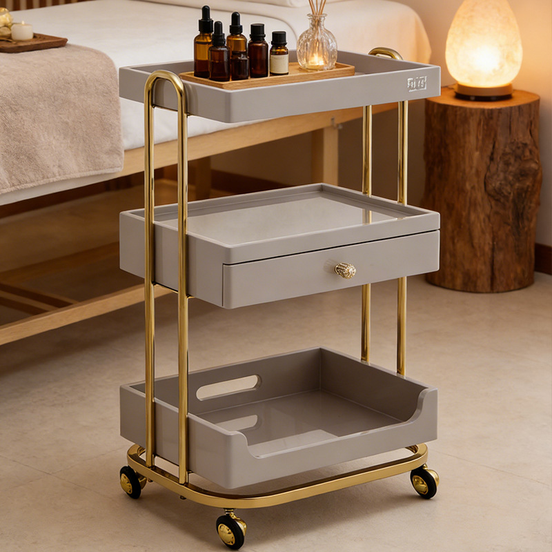 Beauty Makeup Trolley - 전문 미용실 트롤리 카트(서랍 포함), 스파,
