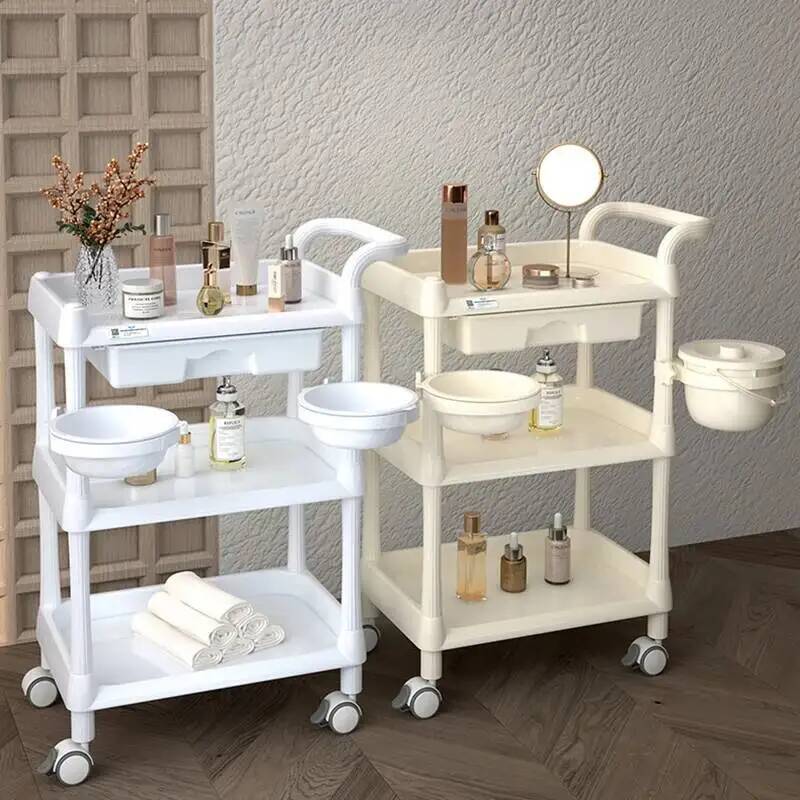 Beauty Makeup Trolley - 카트형 이동식 살롱 트롤리 매니큐어 화장품
