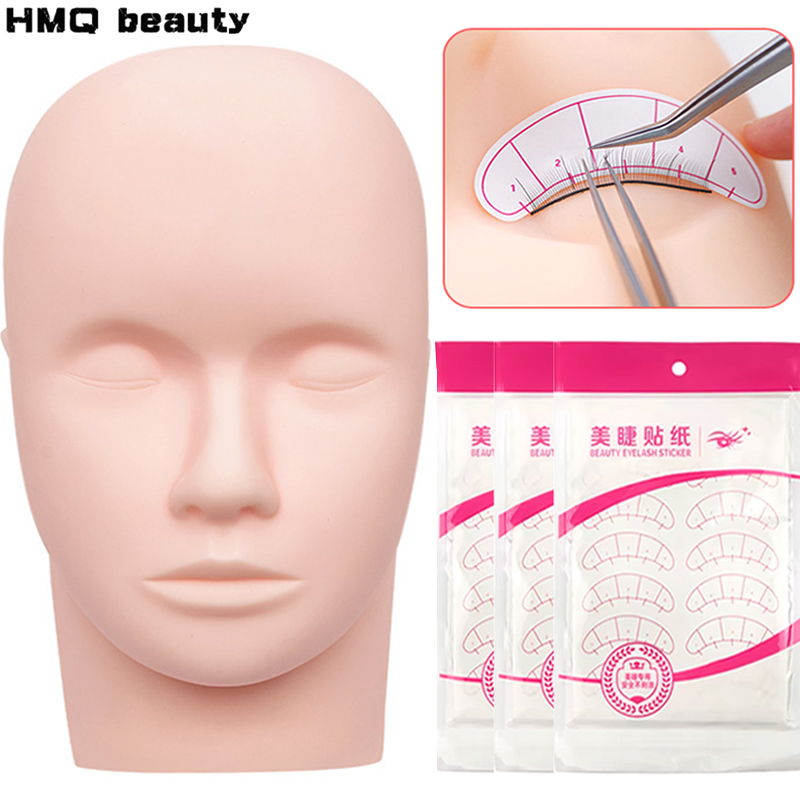 Beauty Makeup Training - 속눈썹 연장 훈련 헤드 메이크업 연습