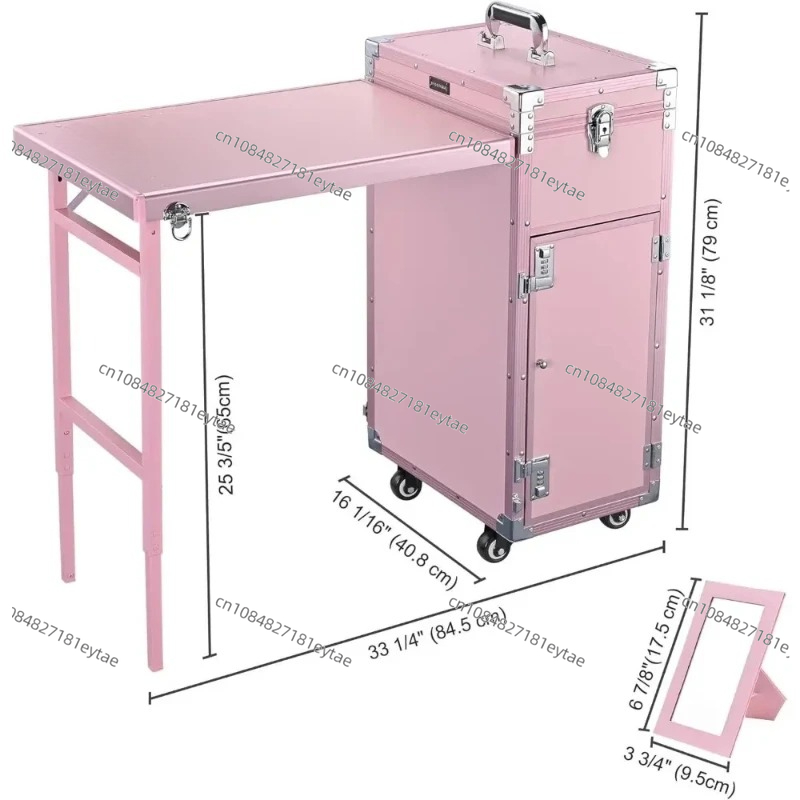 접이식 네일 테이블 메이크업 트레인 케이스 데스크 화장 - Beauty Makeup Trolley 리뷰 및 가격