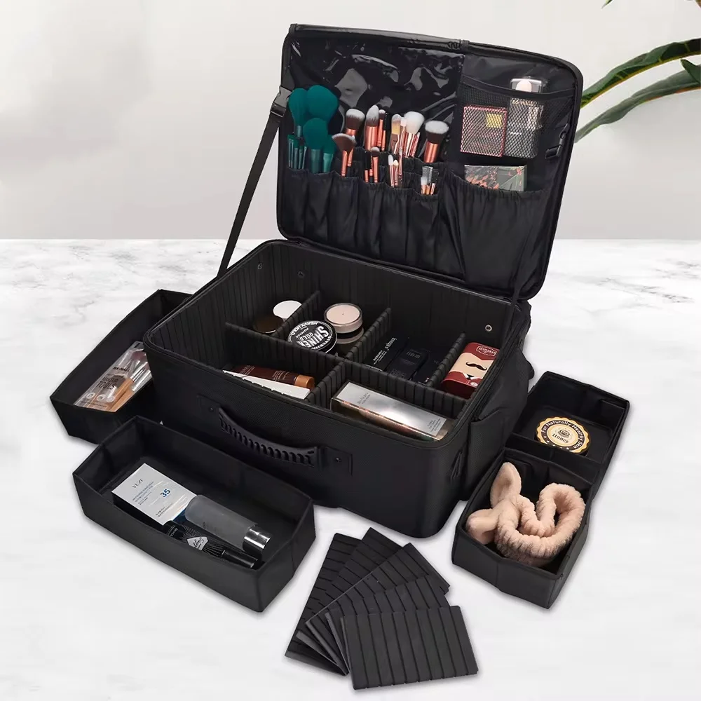 전문 이발사 트롤리 케이스 대용량 수납 뷰티 박스 캔버 - Beauty Makeup Trolley 리뷰 및 가격
