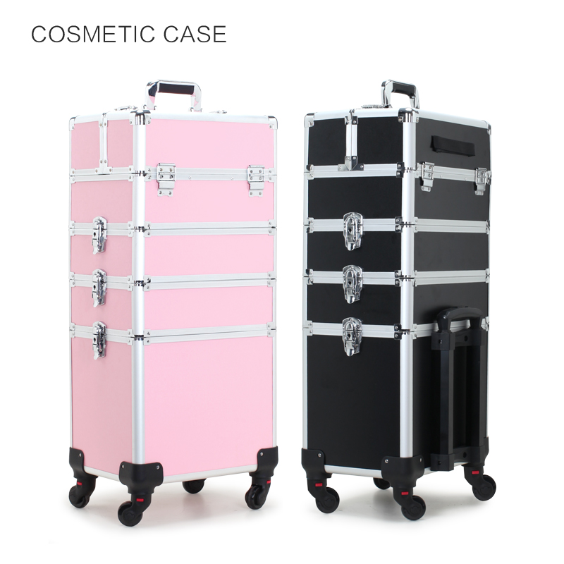 패션 여성용 트롤리 화장품 케이스 휴대용 다기능 메이크 - Beauty Makeup Trolley 리뷰 및 가격