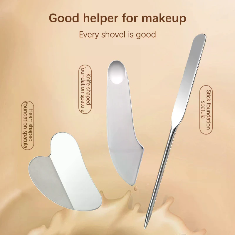 메이크업 스테인리스 스틸 파운데이션 메이크업 스푼 스킨 - Beauty Makeup Foundation 리뷰 및 가격
