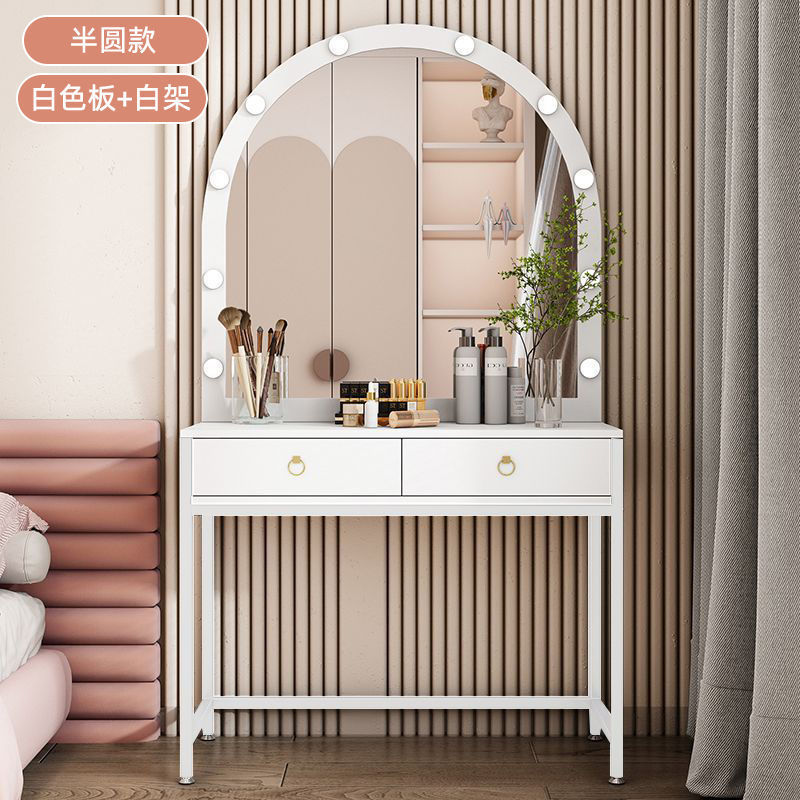 램프가 있는 화장대 신부용 샵 화장대 양면 거울 심플  - Beauty Makeup Training 리뷰 및 가격
