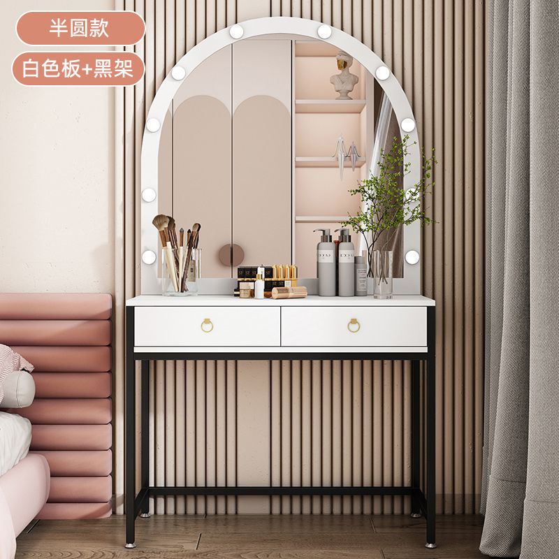 램프가 있는 화장대 신부용 샵 화장대 양면 거울 심플  - Beauty Makeup Training 리뷰 및 가격