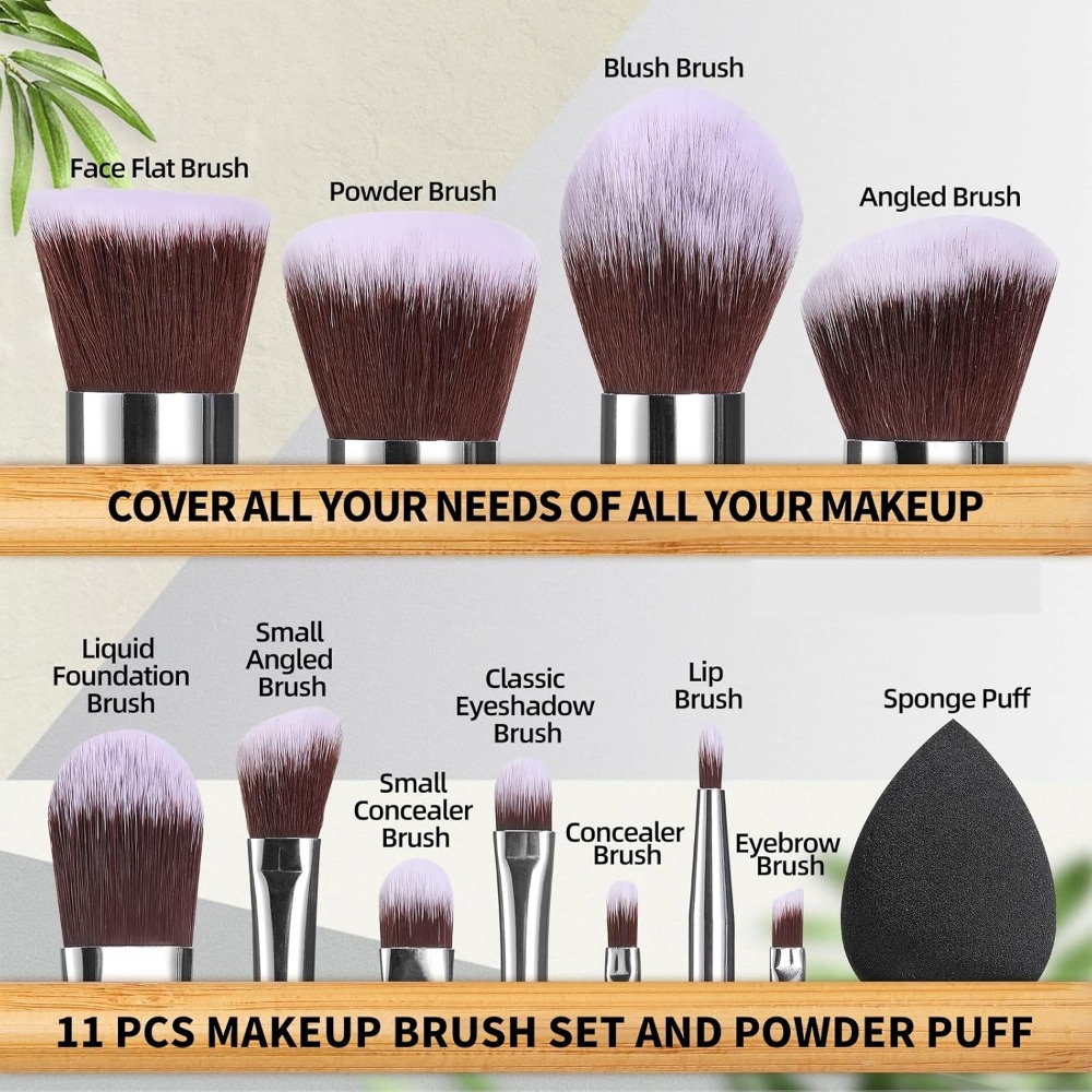 BS-MALL 메이크업 브러쉬 세트 11종 대나무 합성 - Beauty Makeup Foundation 리뷰 및 가격