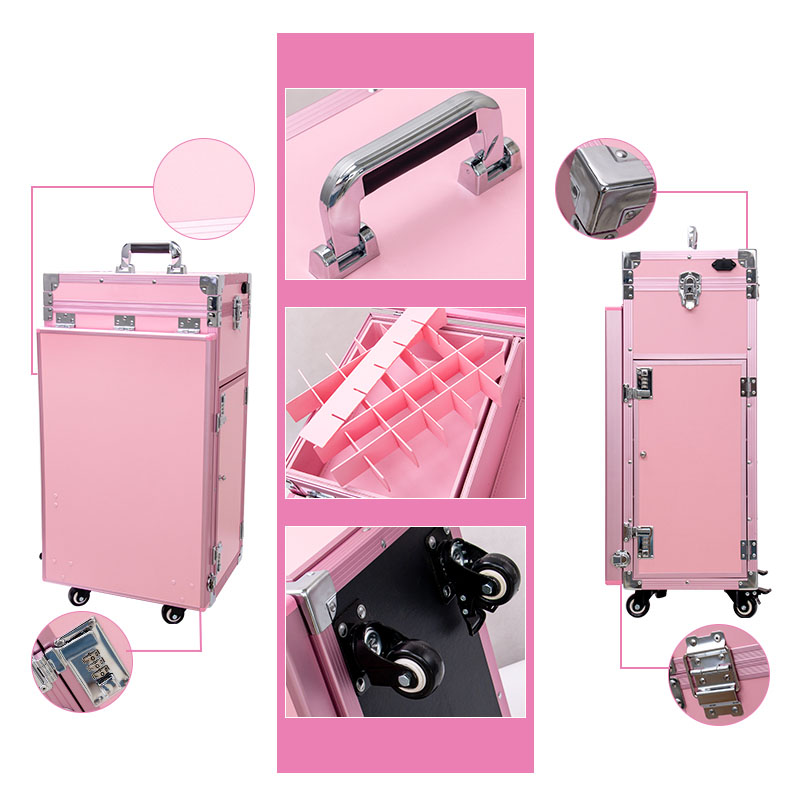 전문 메이크업 가방 고급 여행 가방 도구 케이스 뷰티  - Beauty Makeup Trolley 리뷰 및 가격