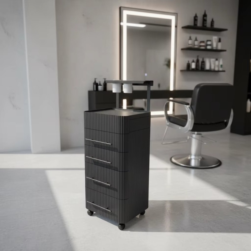 심플하고 세련된 이발소 도구 캐비닛 뷰티 메이크업 수납 - Beauty Makeup Trolley 리뷰 및 가격