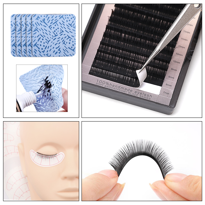 가짜 속눈썹 연장 훈련 키트 연습 눈 패드 족집게 접착 - Beauty Makeup Training 리뷰 및 가격