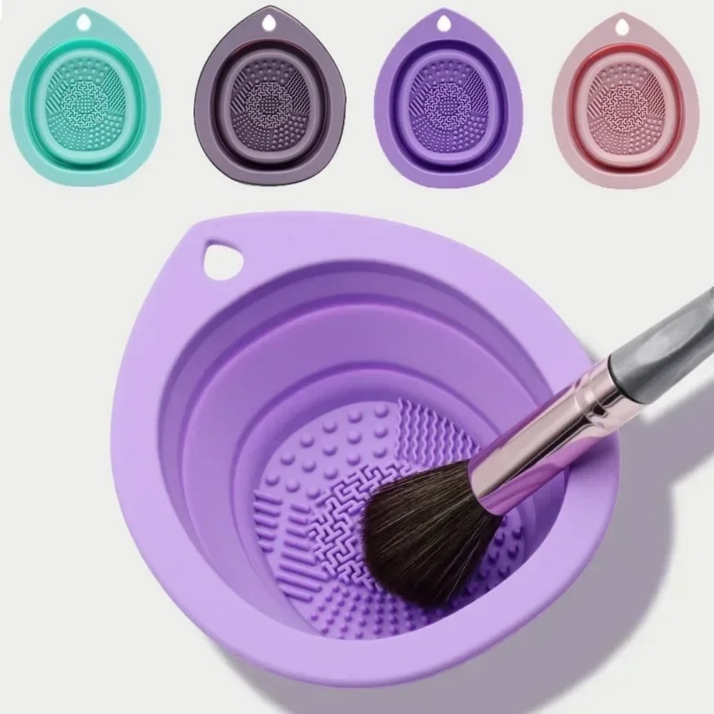 실리콘 메이크업 브러쉬 청소 그릇 접이식 세척 매트 휴 - Makeup Brush Set 리뷰 및 가격
