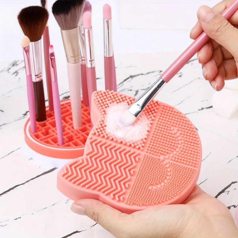 메이크업 브러쉬 클리너 & 건조대 2-in-1 실리콘  - Makeup Brush Set 리뷰 및 가격