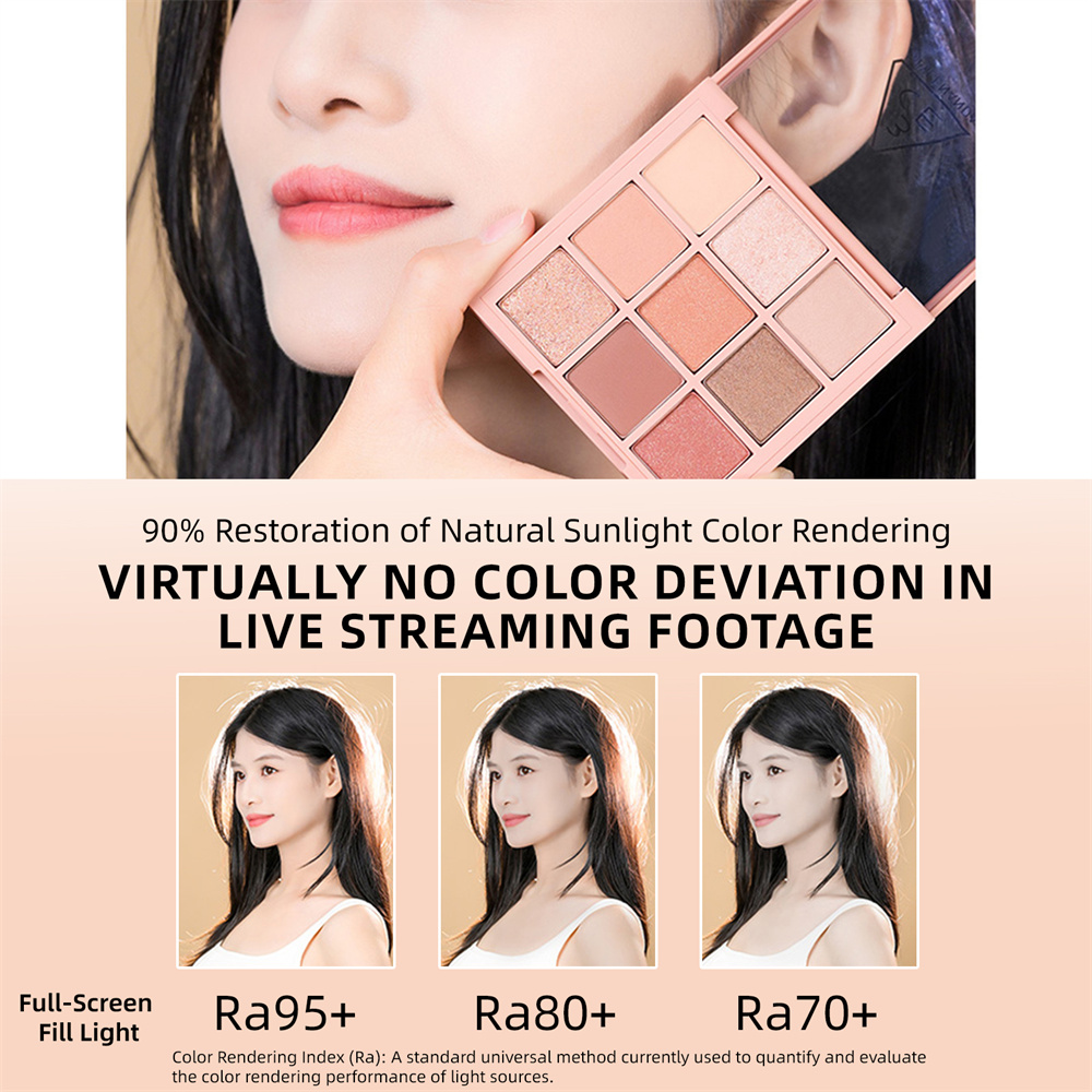 풀스크린 LED 비디오 조명 Ra95+ 사진 촬영용 필 - Beauty Makeup Video 리뷰 및 가격